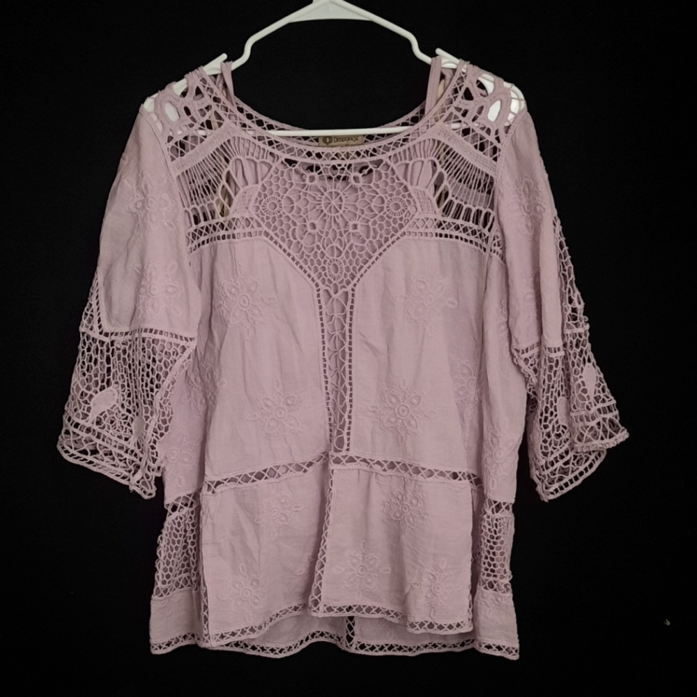 Lavender crop sleeve